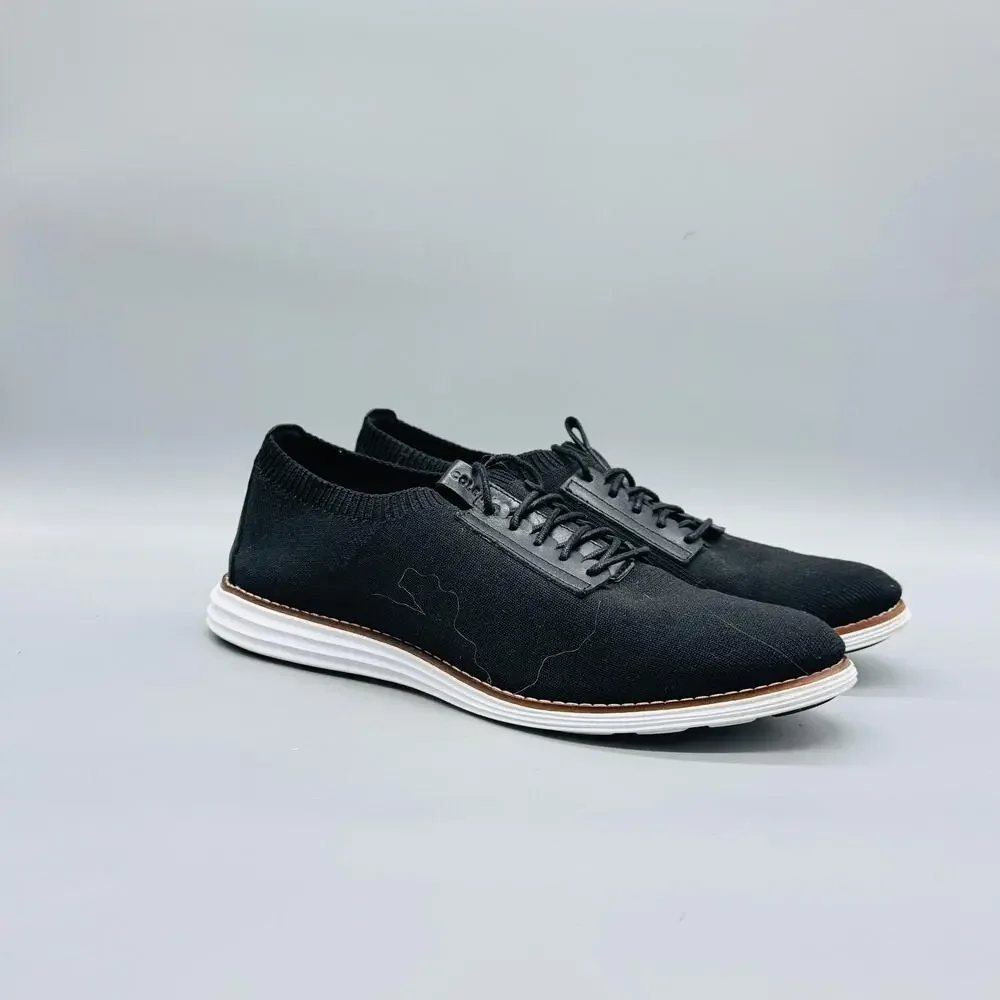 Cole Haan Shoes Womens 10 Black Knit OriginalGrand Low Top Sneakers Comfort
